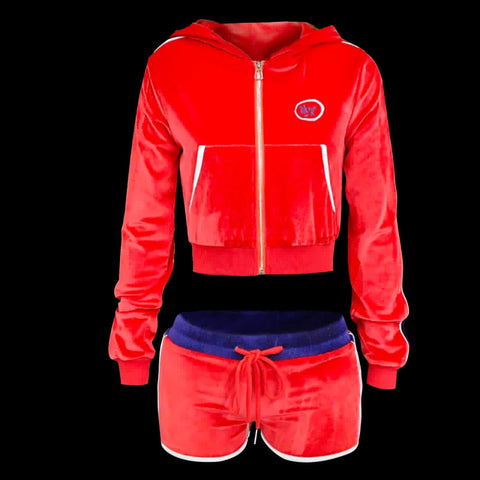 Velour Track Suit