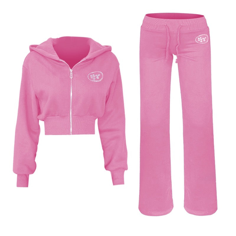Bling Jogger Set pink