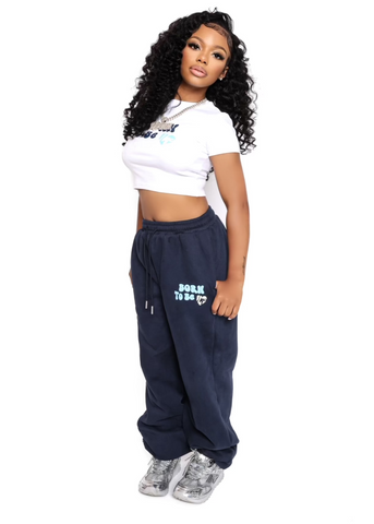 Born to be Niyce joggers Blue