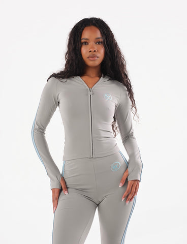 Soft Sculpt zip and flare two piece set