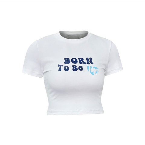 Born to be Niyce baby tee Blue