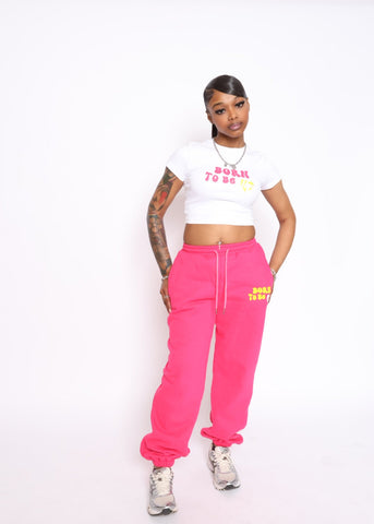 Born to be Niyce baby tee Pink